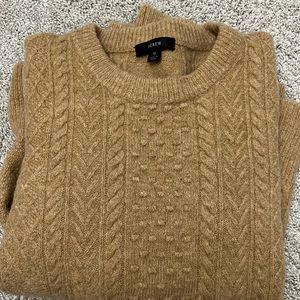 JCREW CABLE-KNIT CREW NECK SWEATER — LIKE NEW